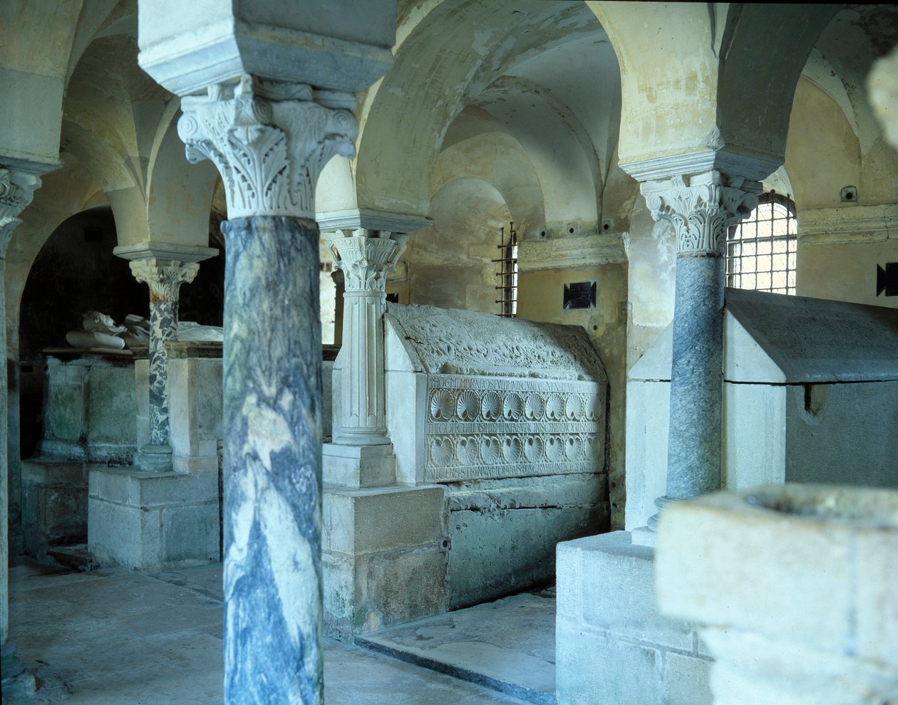 Merovingian Art: View of the Crypt of the Abbey of Jouarre