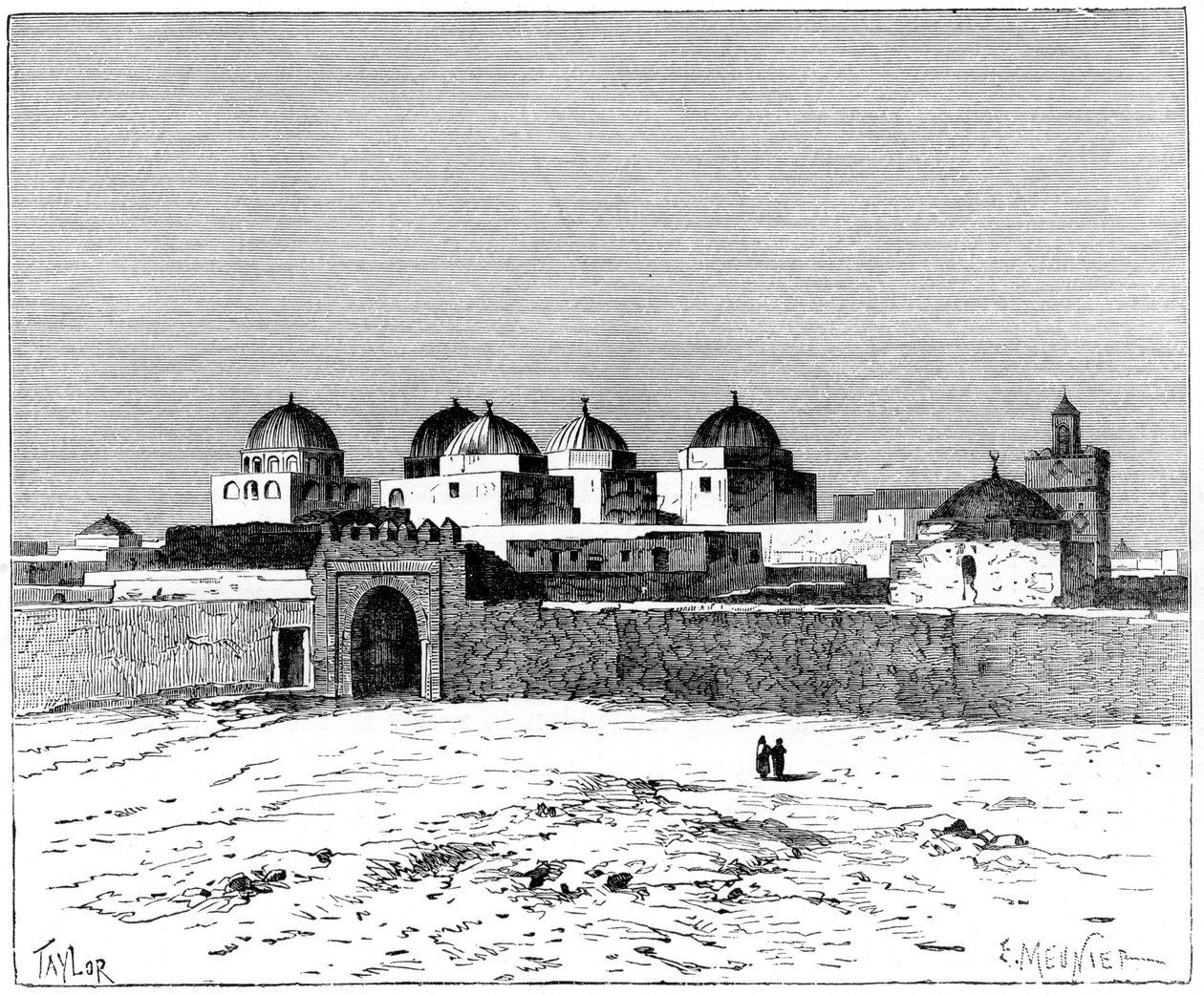 The Mosque of the Swords, Kairwan, c1890 by Meunier