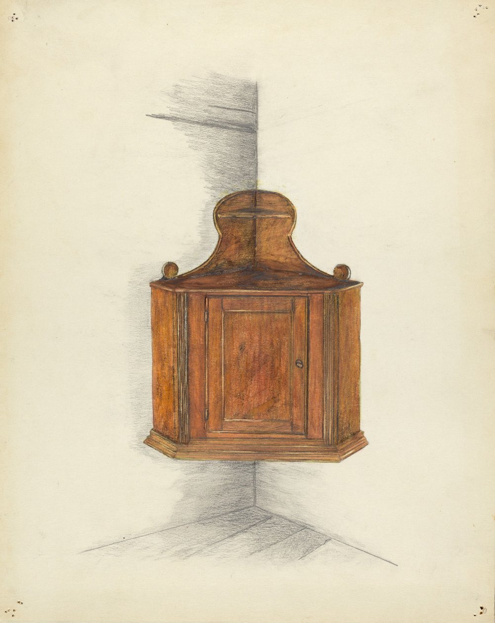 Corner Cupboard, c. 1953 by Meyer Goldbaum