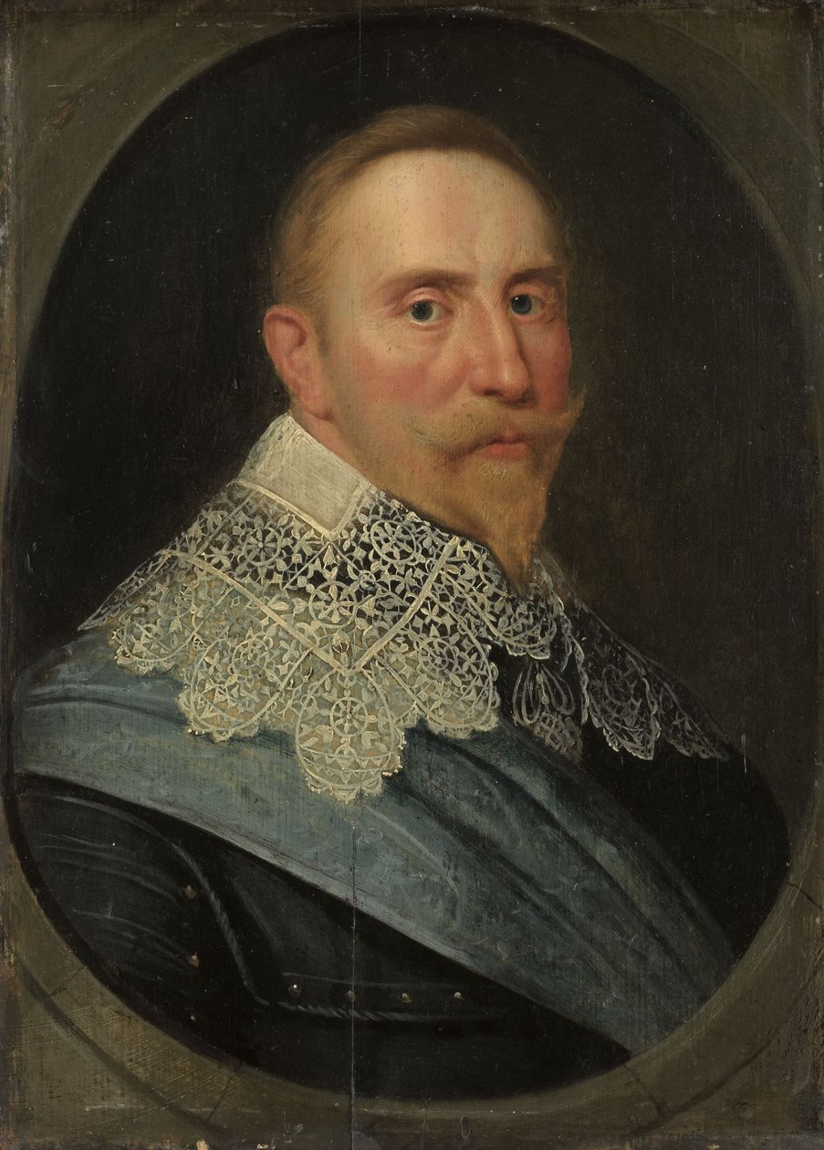 Portrait of Gustav II Adolf by Micchiel Jansz van Mierevelt