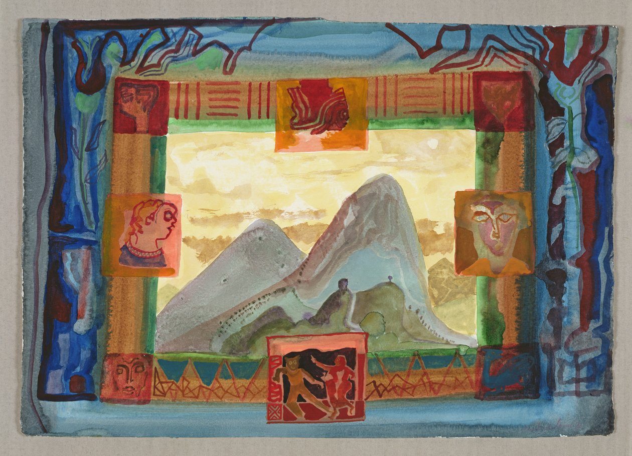 Mountain Peaks and Faces by Michael Chase