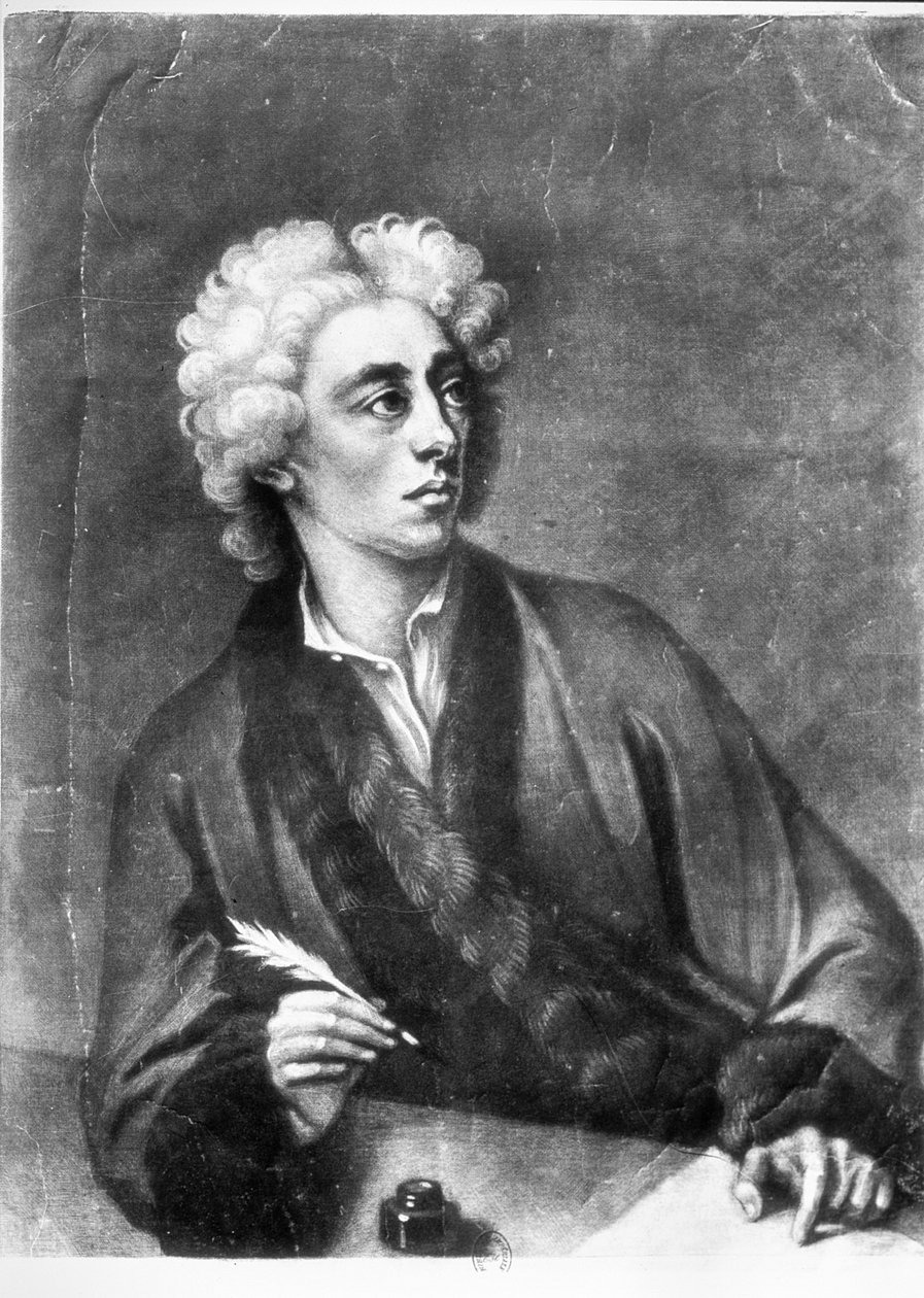 Portrait of Alexander Pope by Michael Dahl: Fine art print
