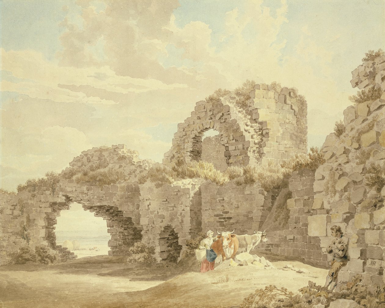 Ruins of Pevensey Castle by Michael Rooker