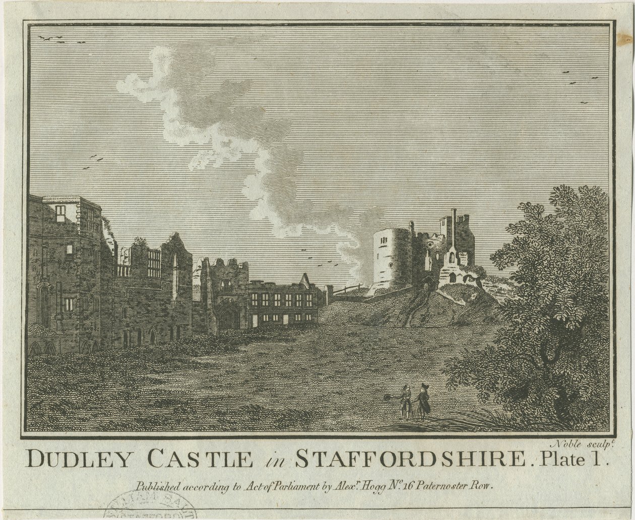 Dudley Castle (copper-plate engraving) by Michael Burghers