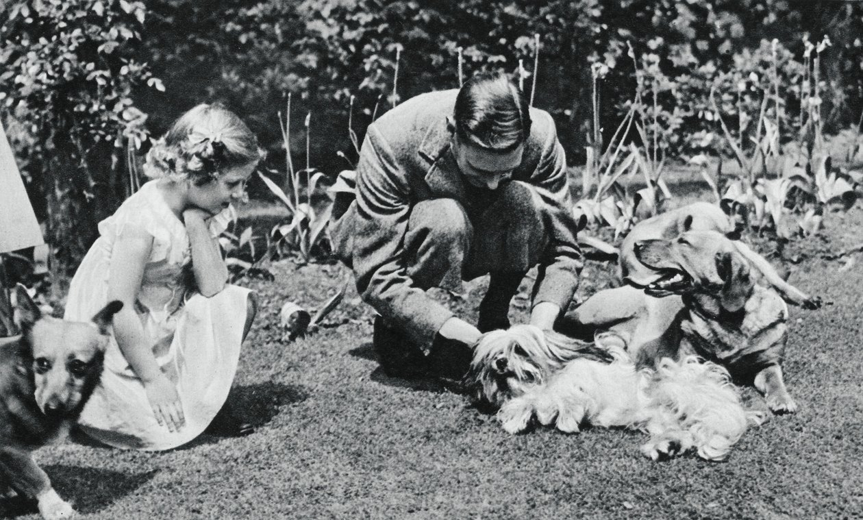 King George VI and Princess Margaret Rose by Michael Chance