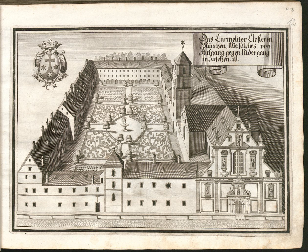 The Carmelite Monastery in Munich, Viewed from East to West by Michael Wening