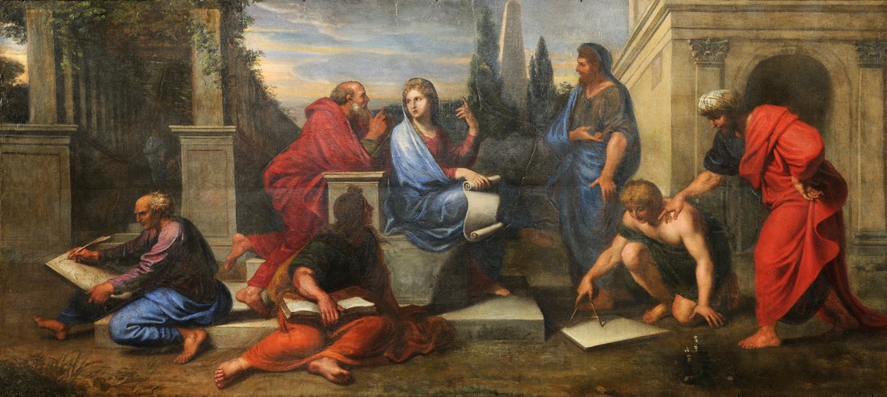 Aspasia among the Philosophers of Greece by Michel des Gobelins Corneille