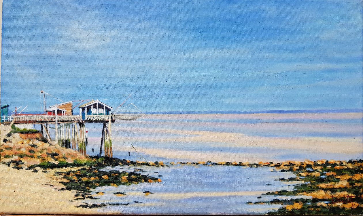 Fishing Huts in Gironde by Michel Bultet