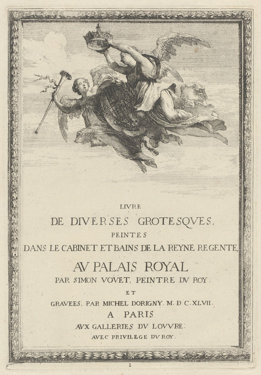 Title Page by Michel Dorigny, after Simon Vouet