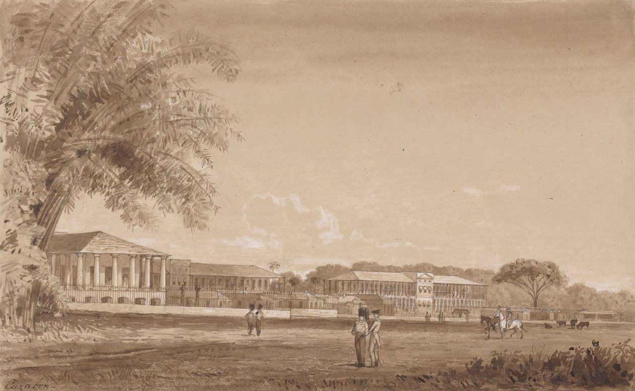 St. James Barracks by Michel Jean Cazabon