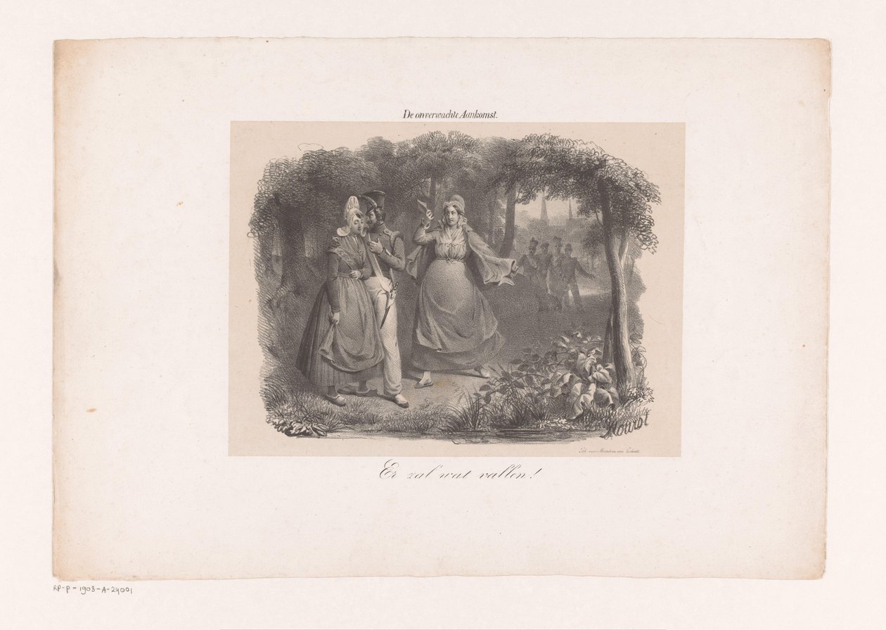 Lovers and Angry Mother by Michel Mourot