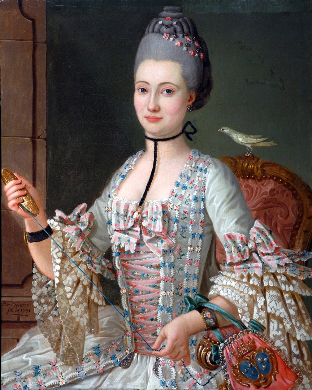 Portrait of Elizabeth de la Vallée de la Roche by Michel Pierre Hubert Descours