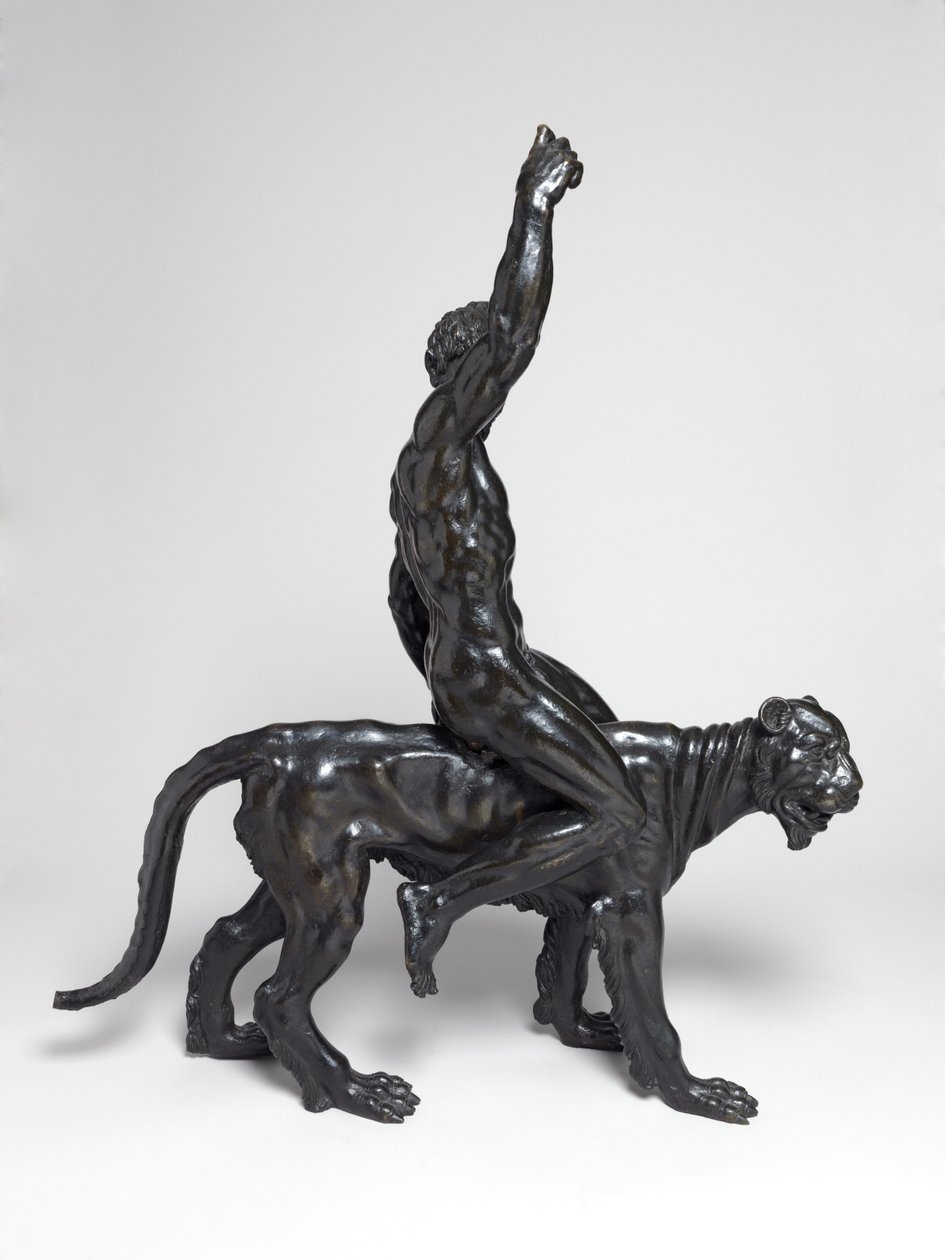 Nude bacchants riding panthers by Michelangelo Buonarroti