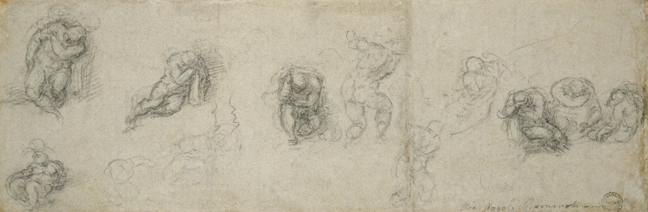 Study of Apostles, c.1550-55 by Michelangelo Buonarroti