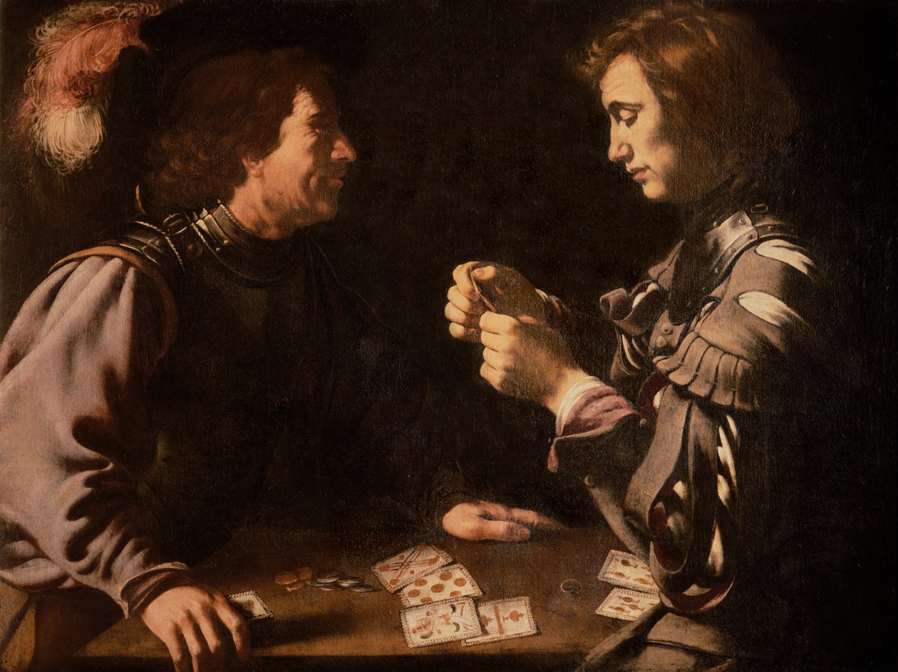 The Gamblers by Michelangelo Merisi Caravaggio