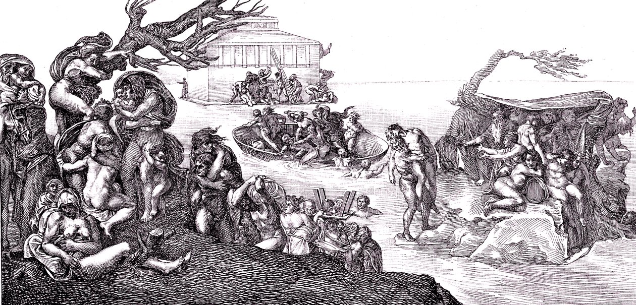The Flood by Michelangelo (after) Buonarroti