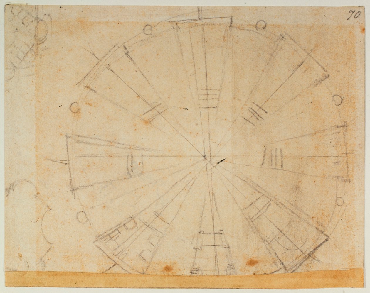 Lantern Plan for the New Sacristy by Michelangelo Buonarroti