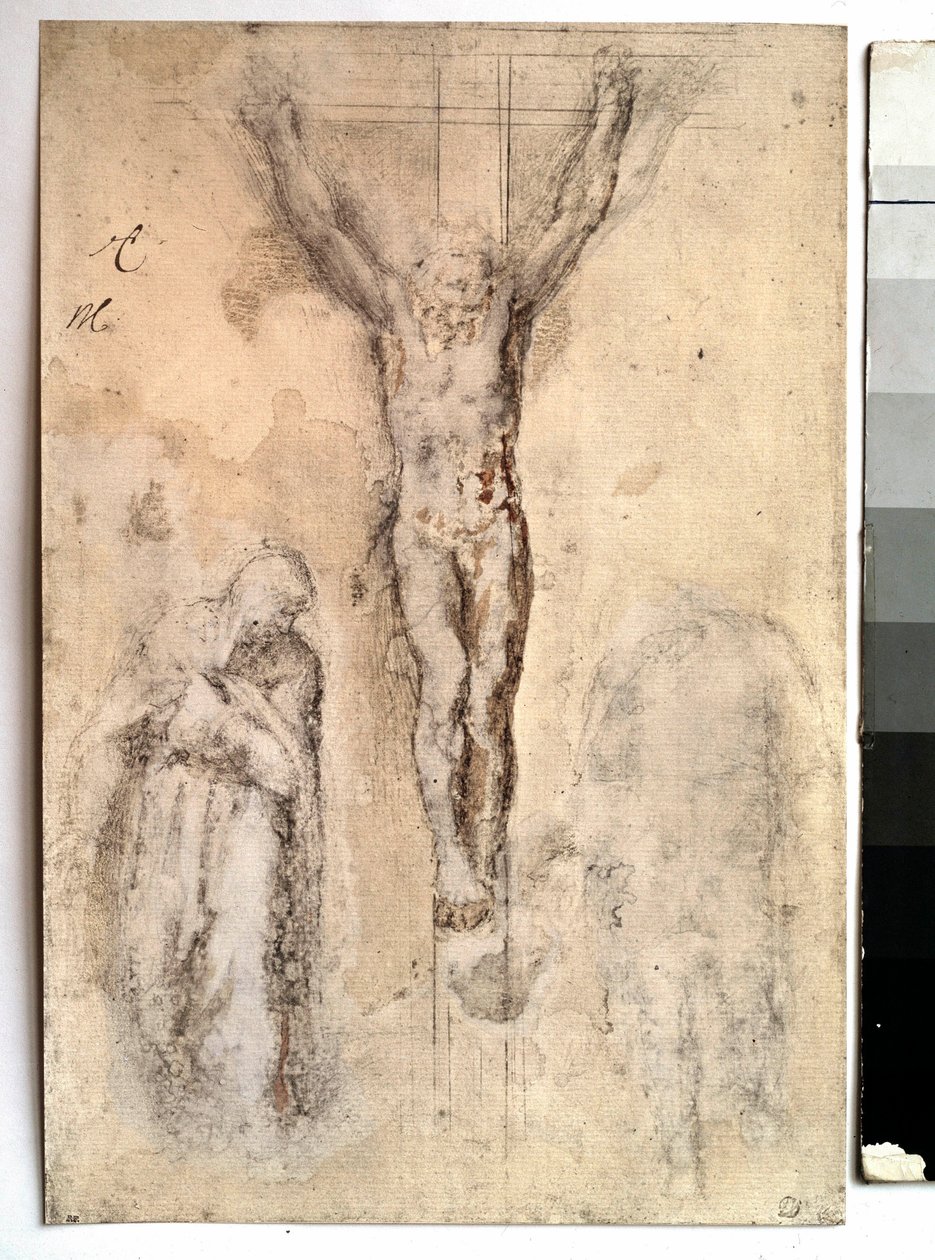 Study for a Crucifixion (Detail) by Michelangelo Buonarroti