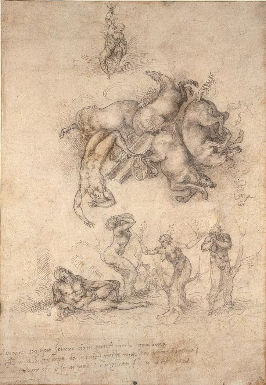 The Fall of Phaeton by Michelangelo Buonarroti