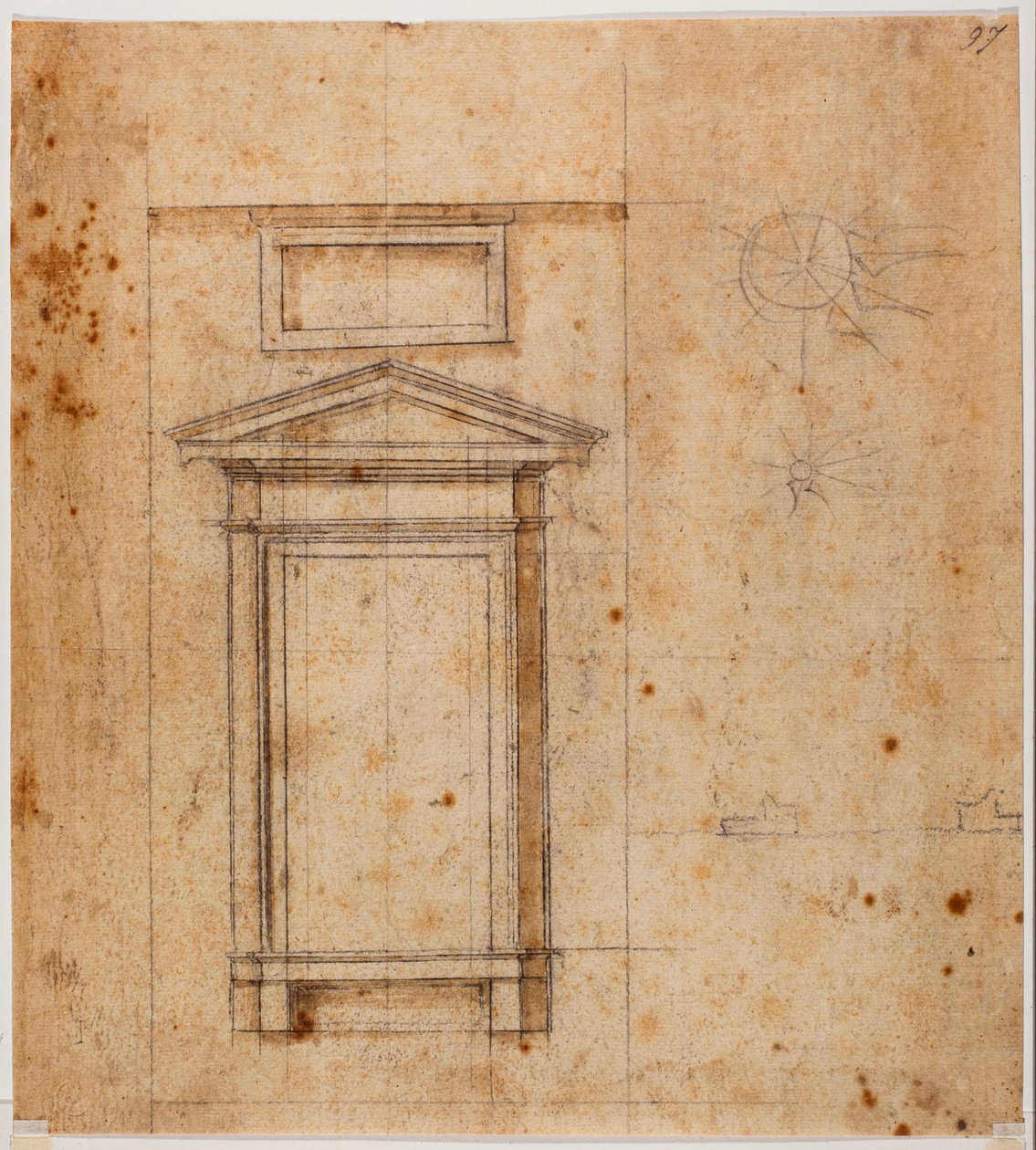 Window design by Michelangelo Buonarroti
