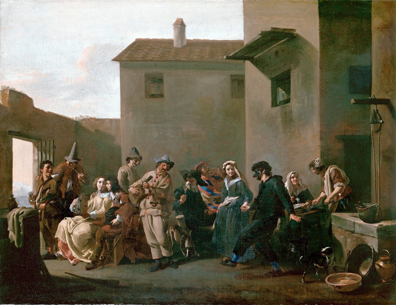 Dance at the Trattoria by Michelangelo Cerquozzi