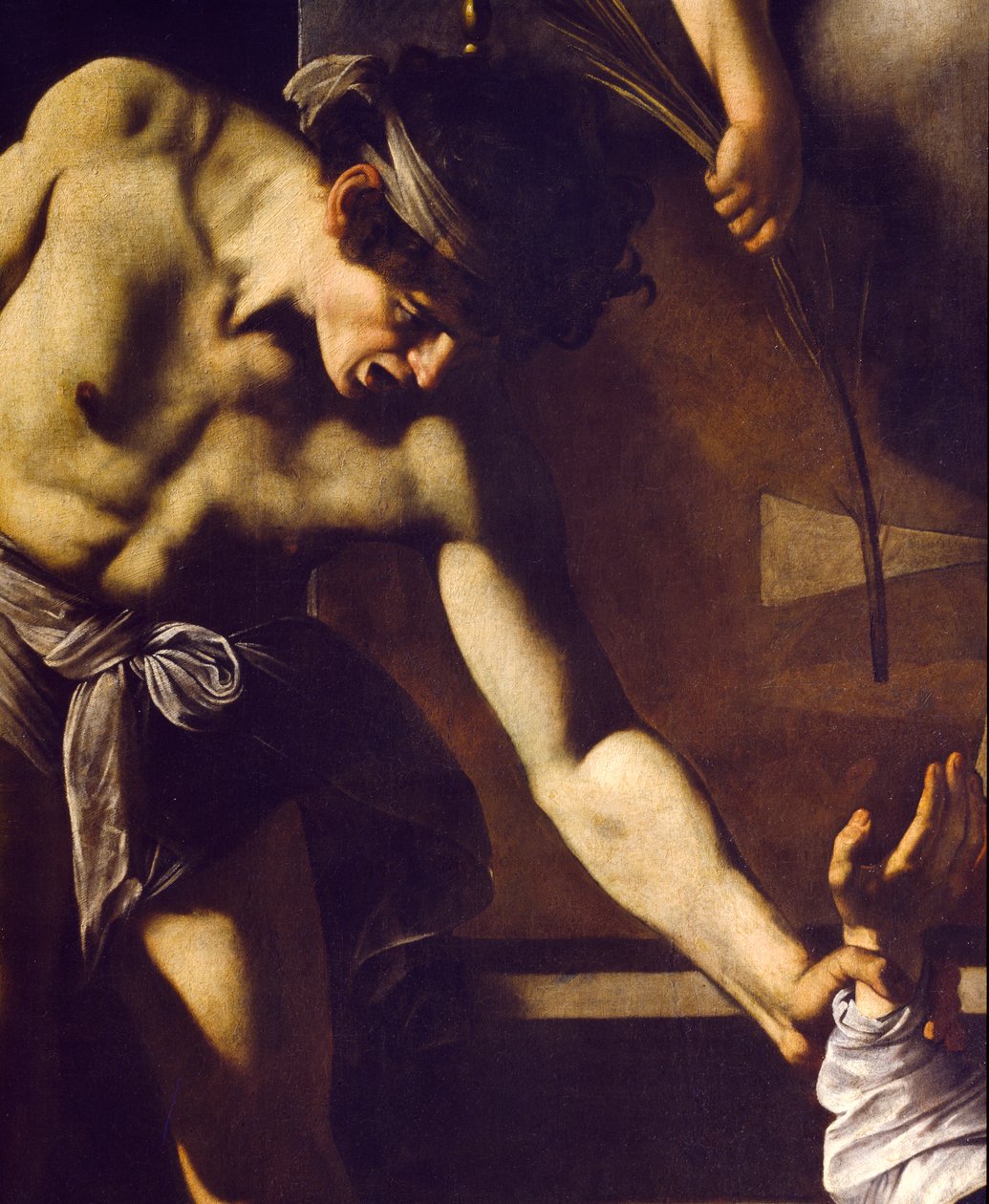 The Martyrdom of St. Matthew (detail) by Michelangelo Merisi Caravaggio