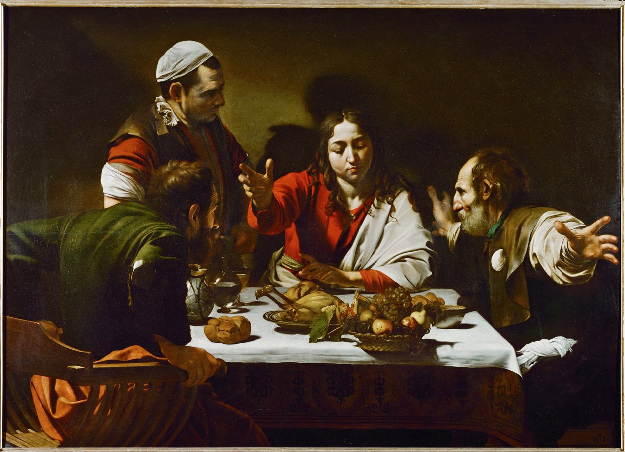 Supper at Emmaus by Michelangelo Merisi da Caravaggio