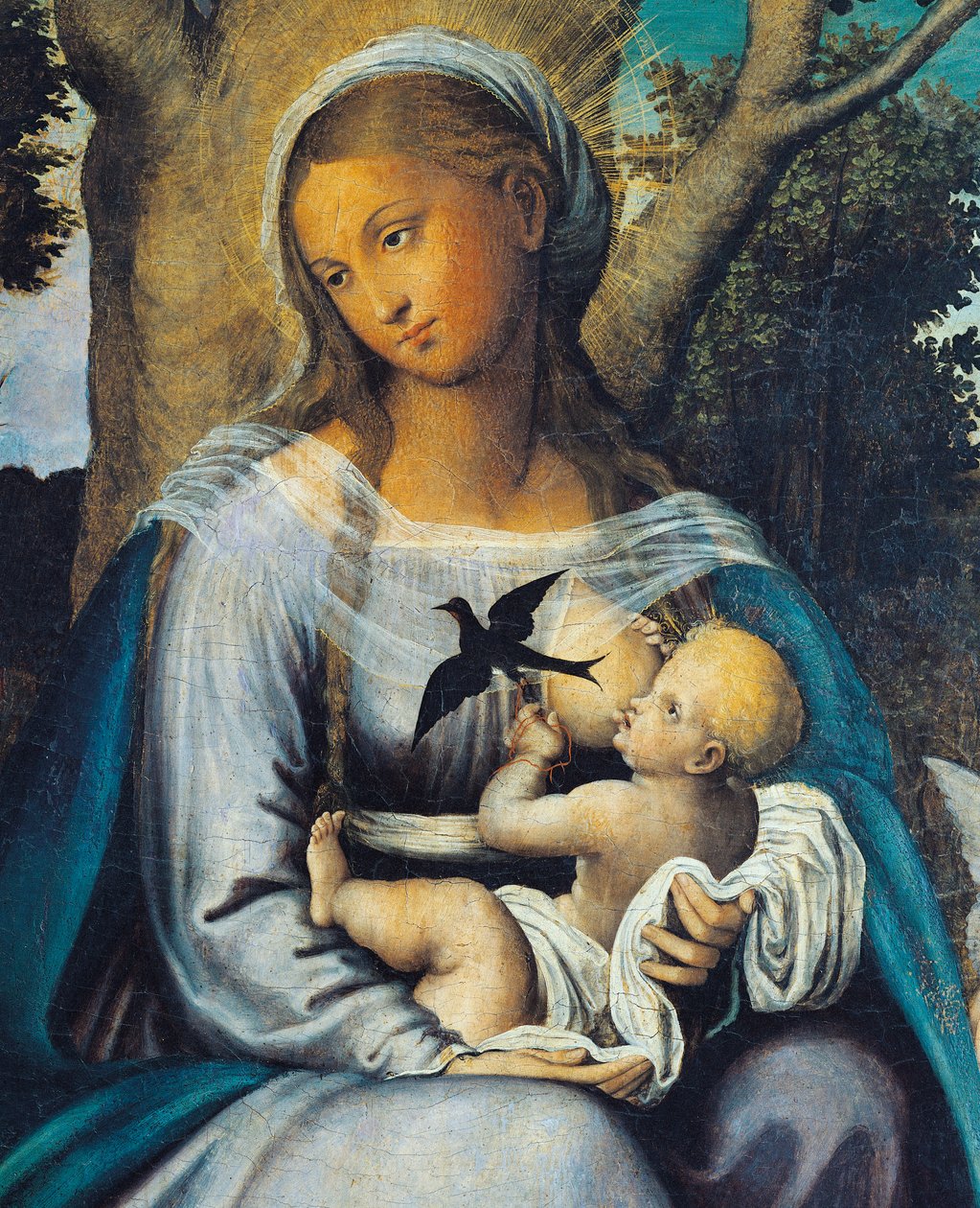 Rest in Egypt (detail) by Michele (attr.) Cavaro