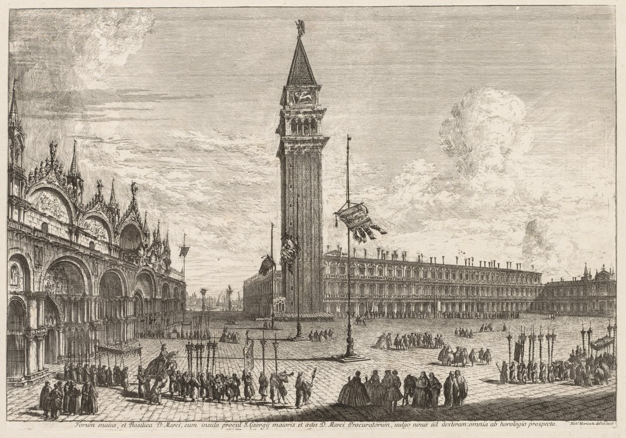 Views of Venice: Piazza and Piazzetta by Michele Marieschi