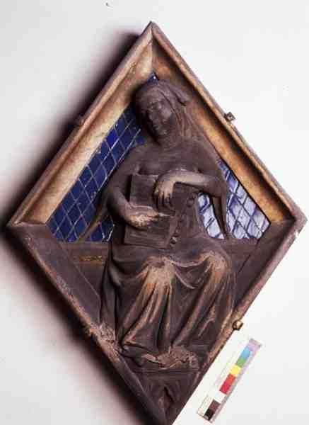 Music, relief tile from the Campanile by Micheli Gino