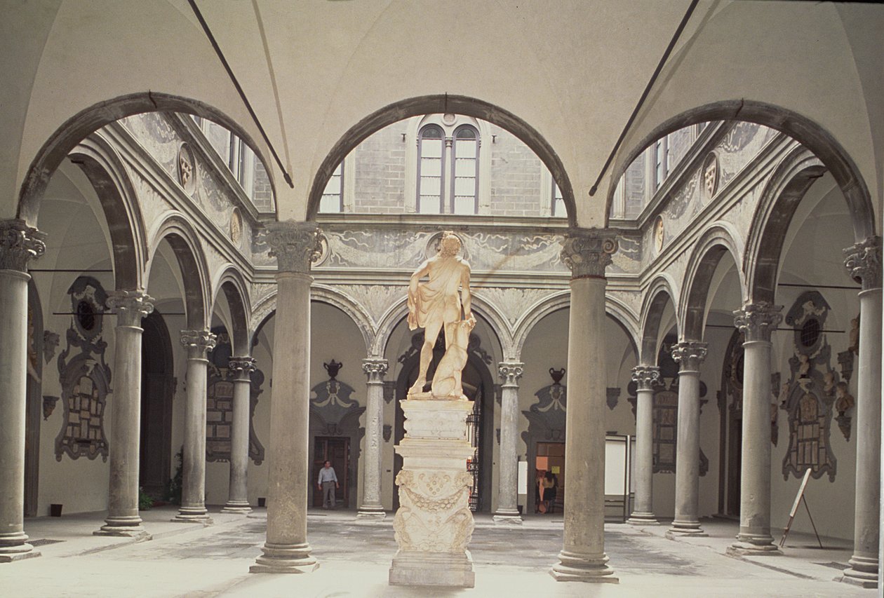 Interior of the Sculpture Court by Michelozzo di Bartolommeo
