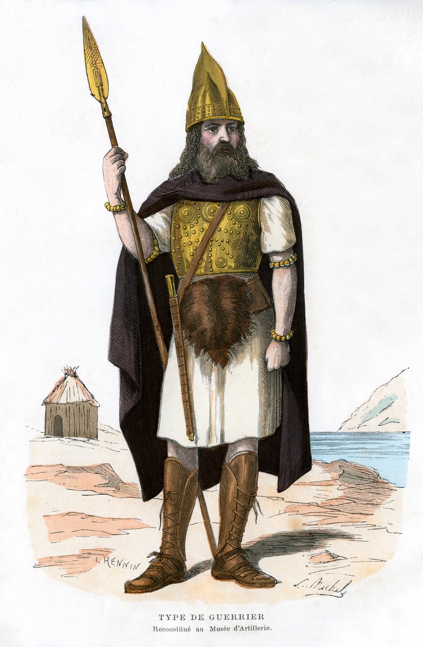 Warrior, possibly Gallic or Frankish, 1882-1884 by Michelz