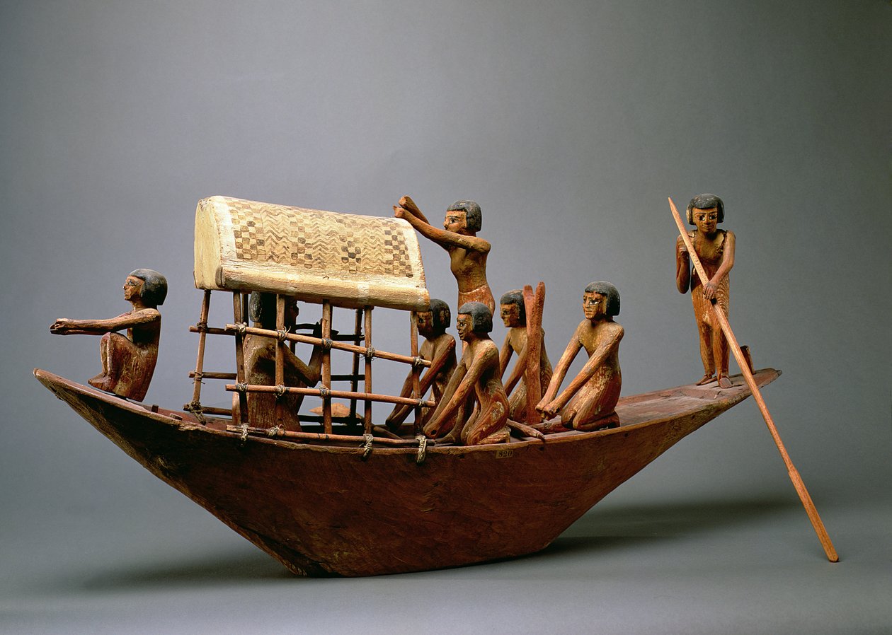 Tomb model of a ship, c.2000 BC by Middle Kingdom Egyptian