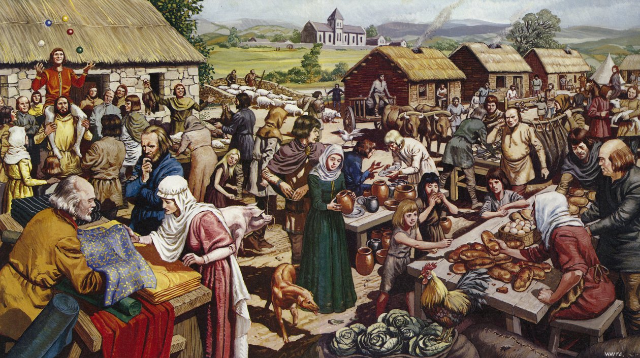 Saxon village fair by Mike (20th century) White