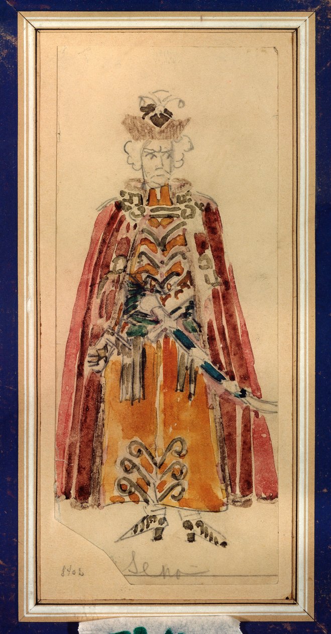 Costume design for the opera Mazepa by P. Tchaikovsky by Mikhail Aleksandrovich Vrubel