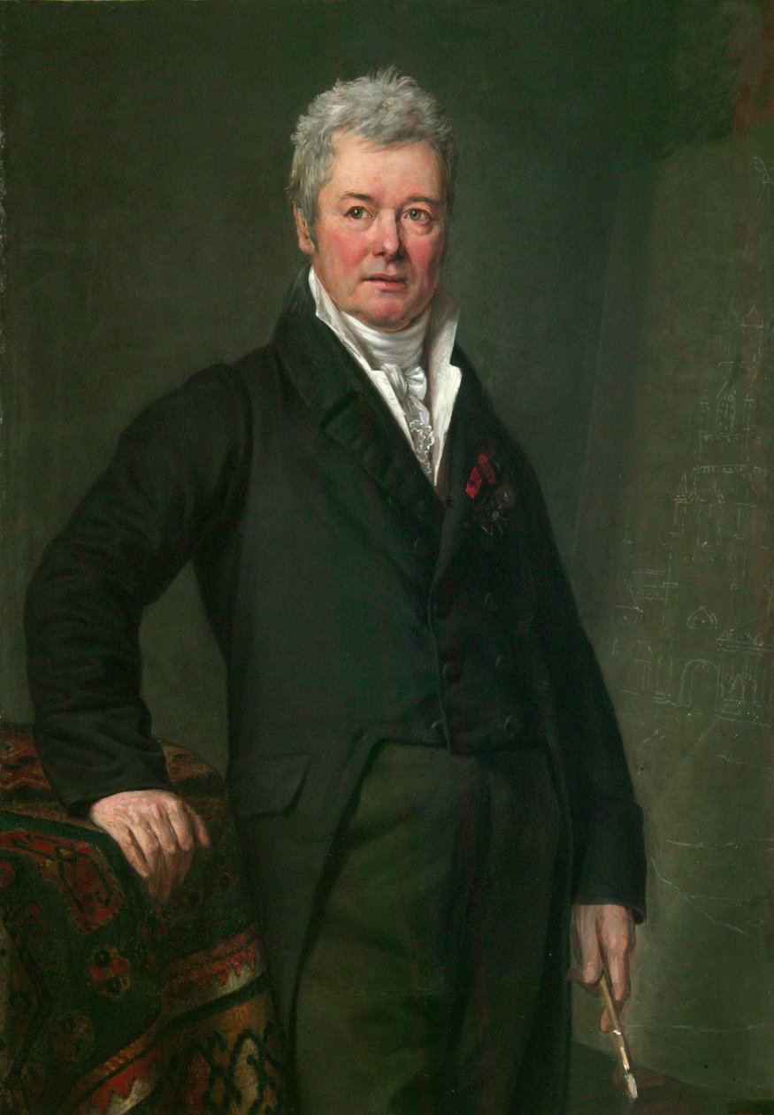 Portrait of the artist Fyodor Alexeev by Mikhail Ivanovich Terebenev