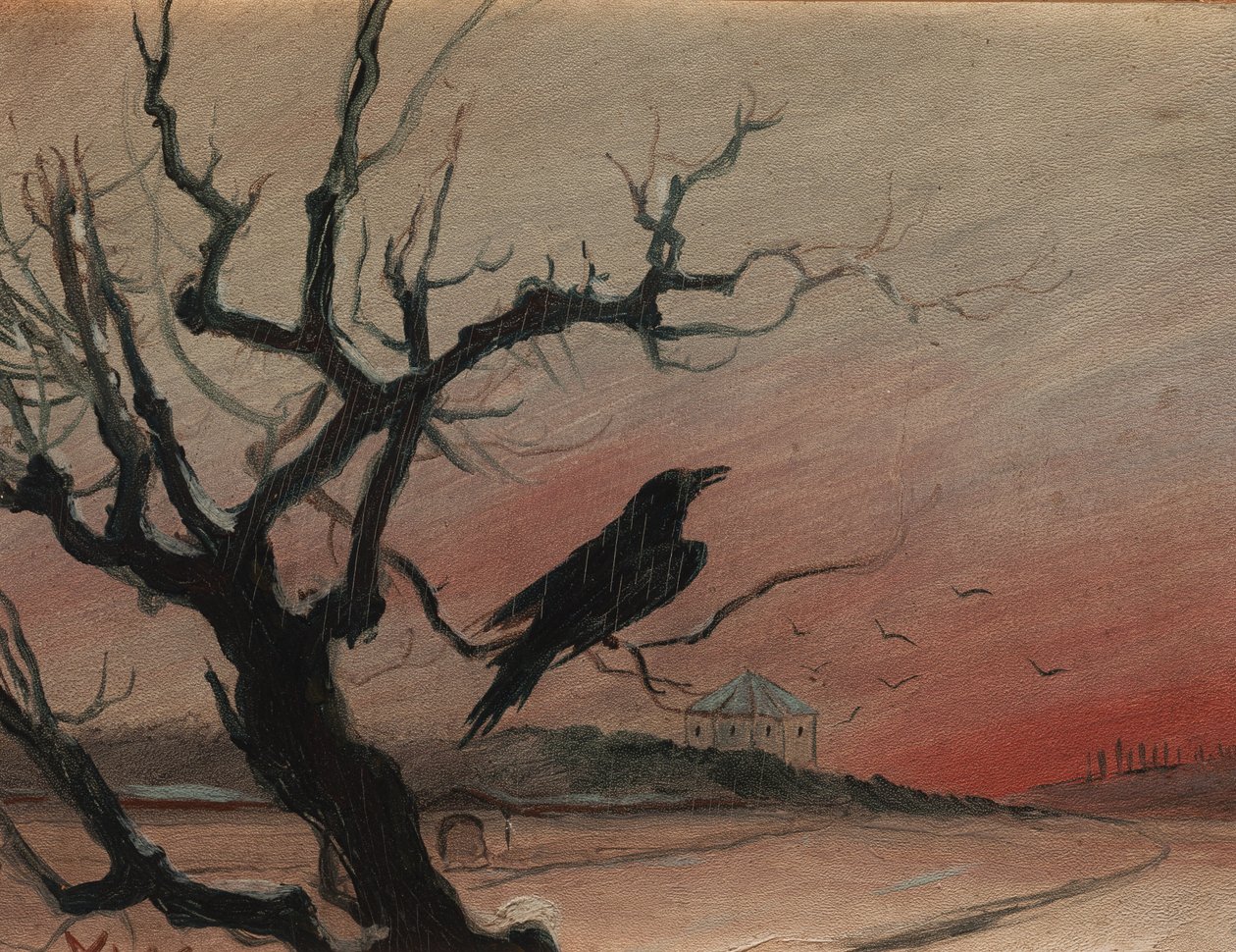 The Raven of Karlštejn, 1882 by Mikolas Ales