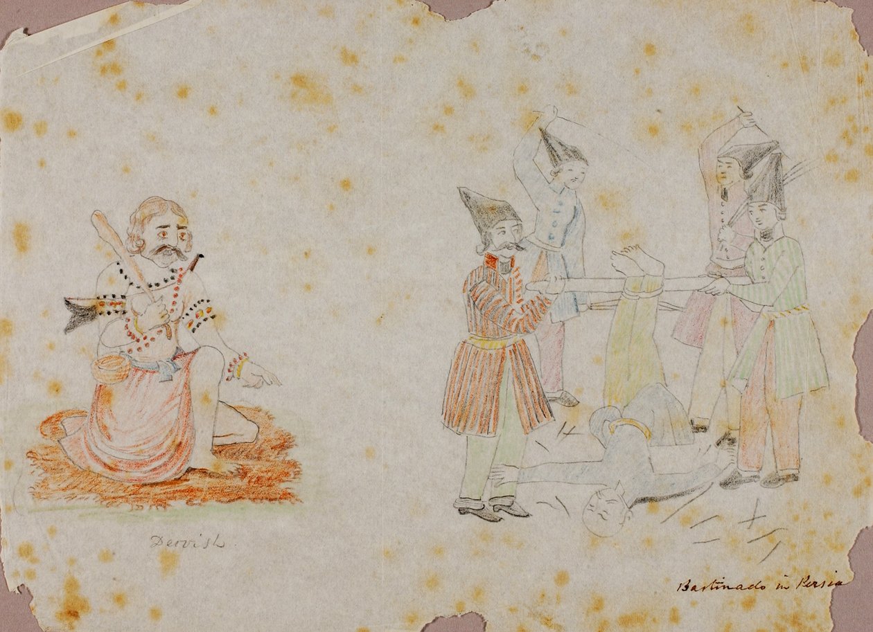 Dervish/Bartinado in Persia by Miner Kilbourne Kellogg