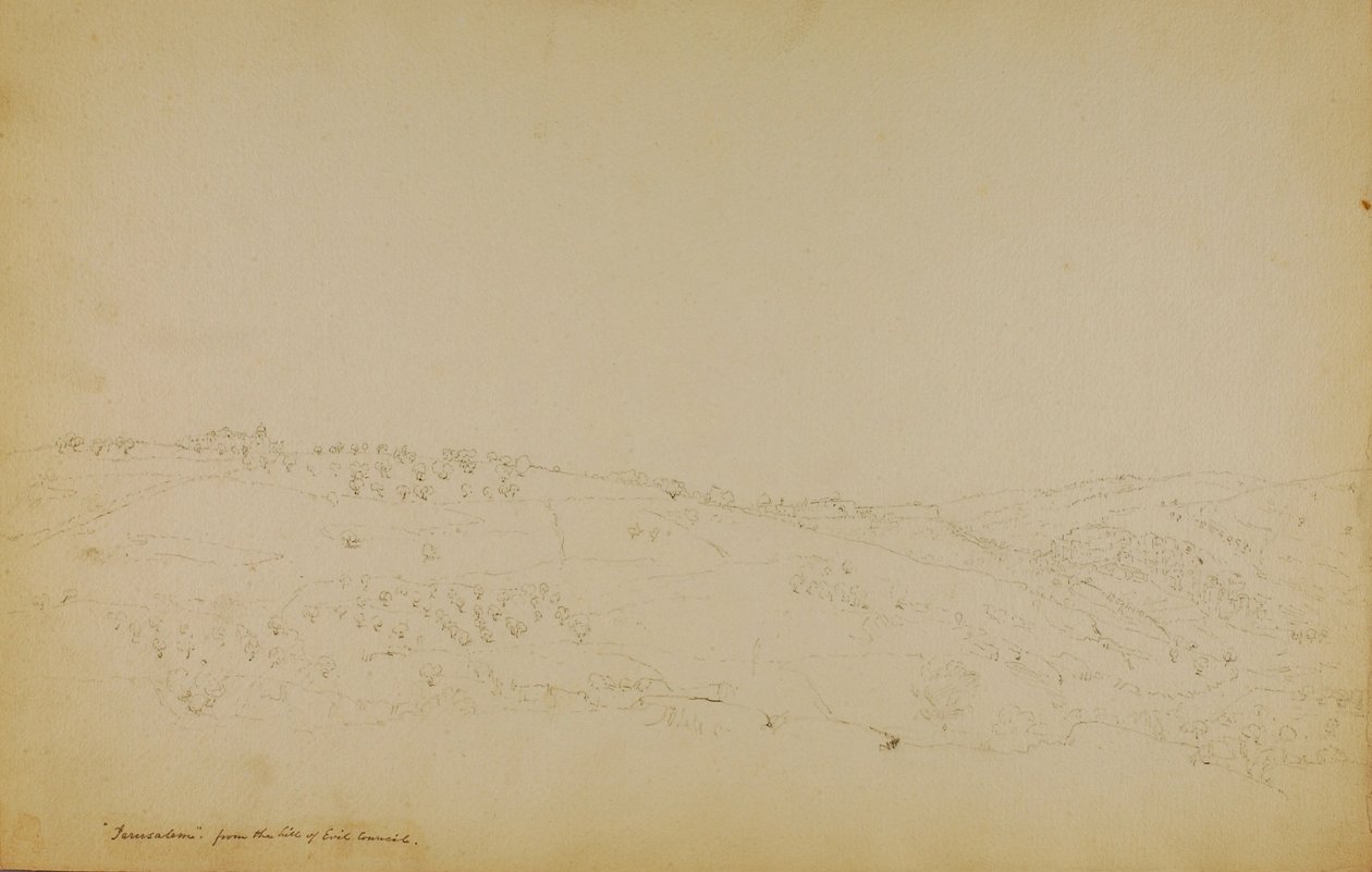 Jerusalem from the Hill of Evil Council by Miner Kilbourne Kellogg
