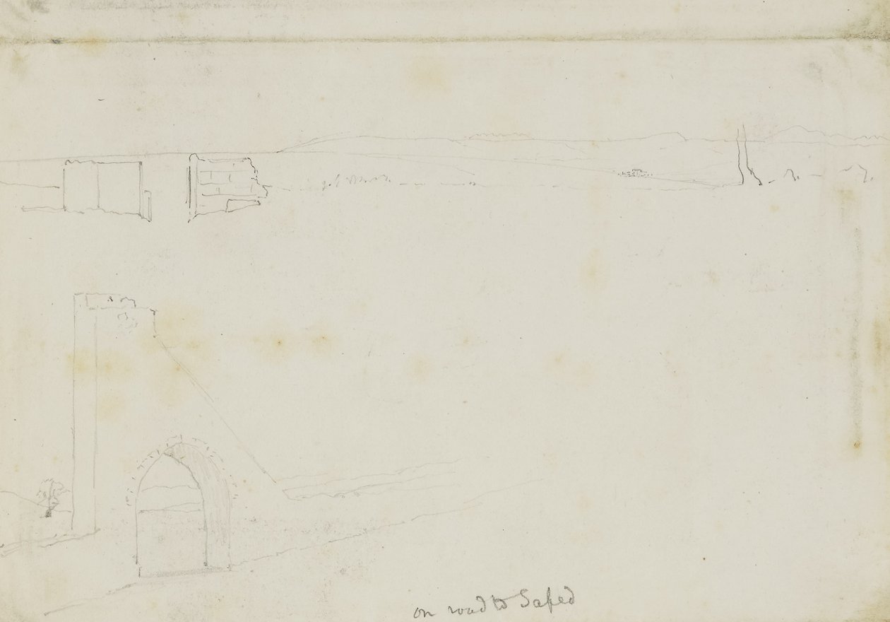 On Road to Safed, Israel by Miner Kilbourne Kellogg