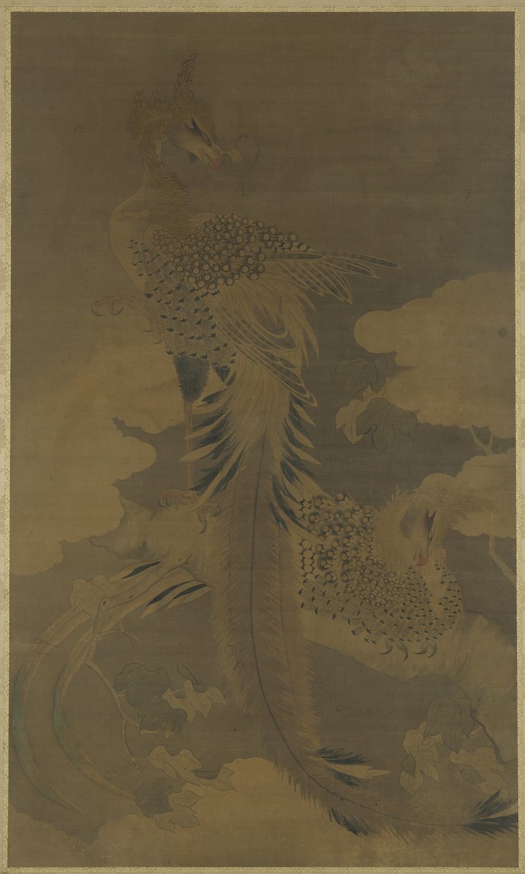 Phoenixes on a Paulownia Tree by Ming Dynasty Chinese School