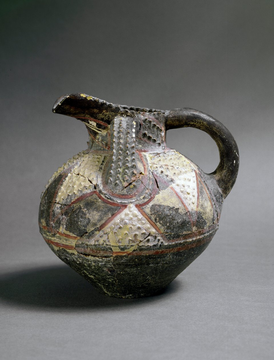 Ceramic vase in Barbotine style. From Agia Triada. About 1500 BC