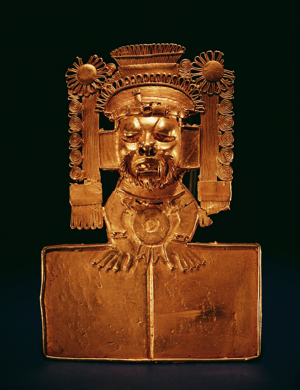 Pectoral of the god Xipe Totec by Mixtec: Fine art print