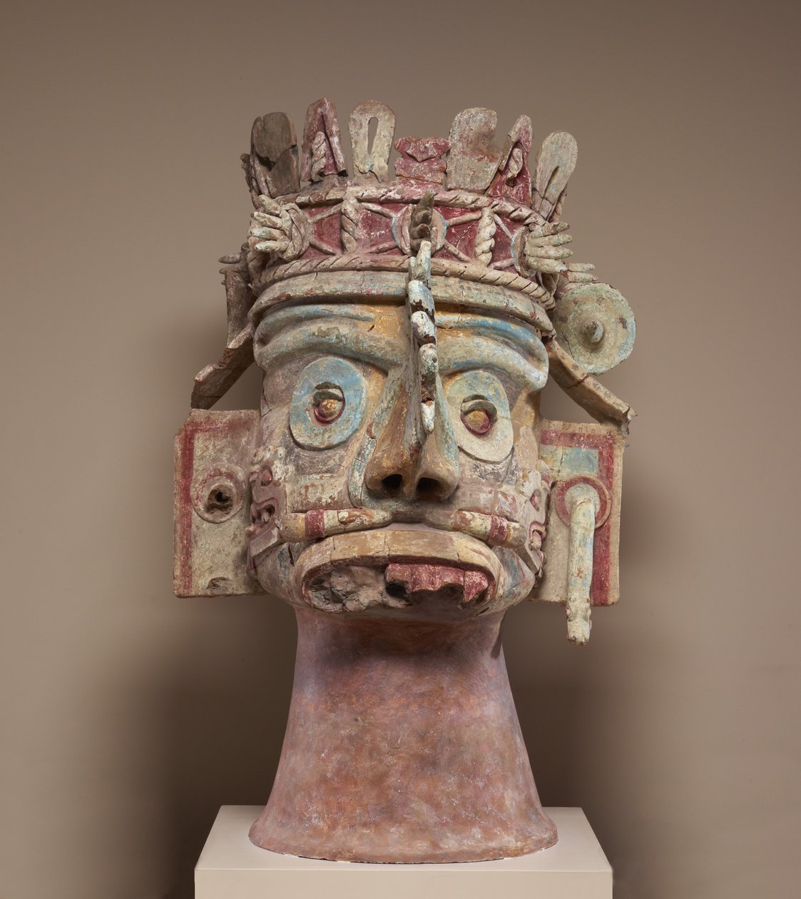 Head of the Rain God Tlaloc by Mixtec Mixtec