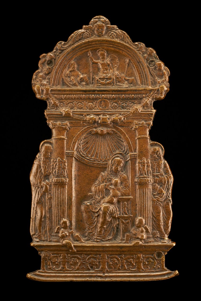 Madonna and Child with Saints by Moderno