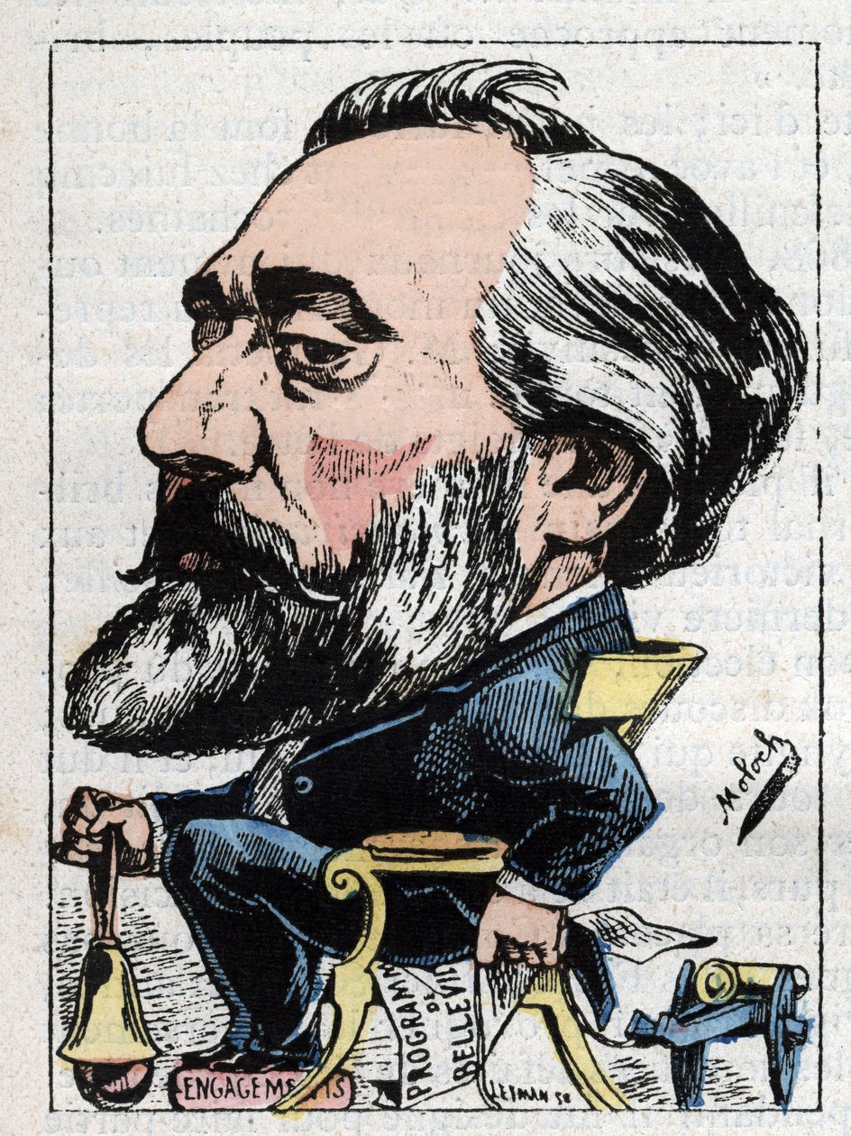 Portrait of Leon Gambetta (1838-1882) French politician by Moloch
