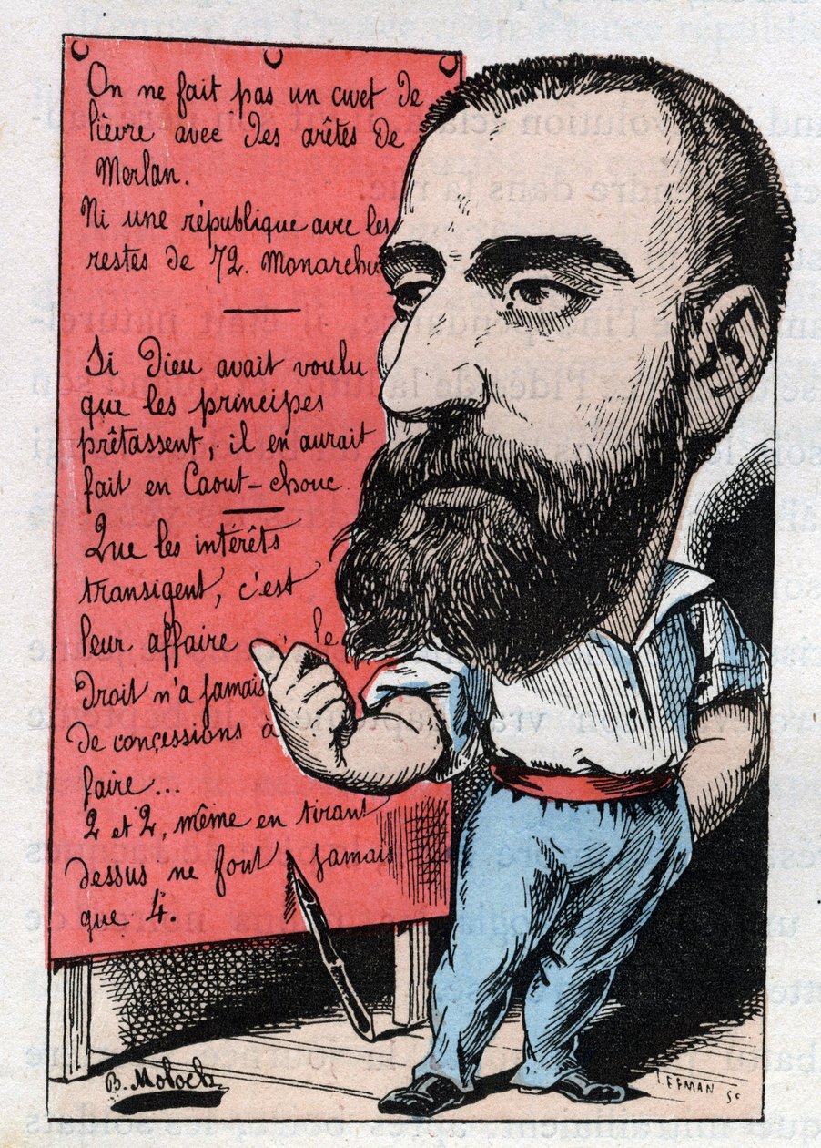 Allegory of a radical in the 19th century by Moloch