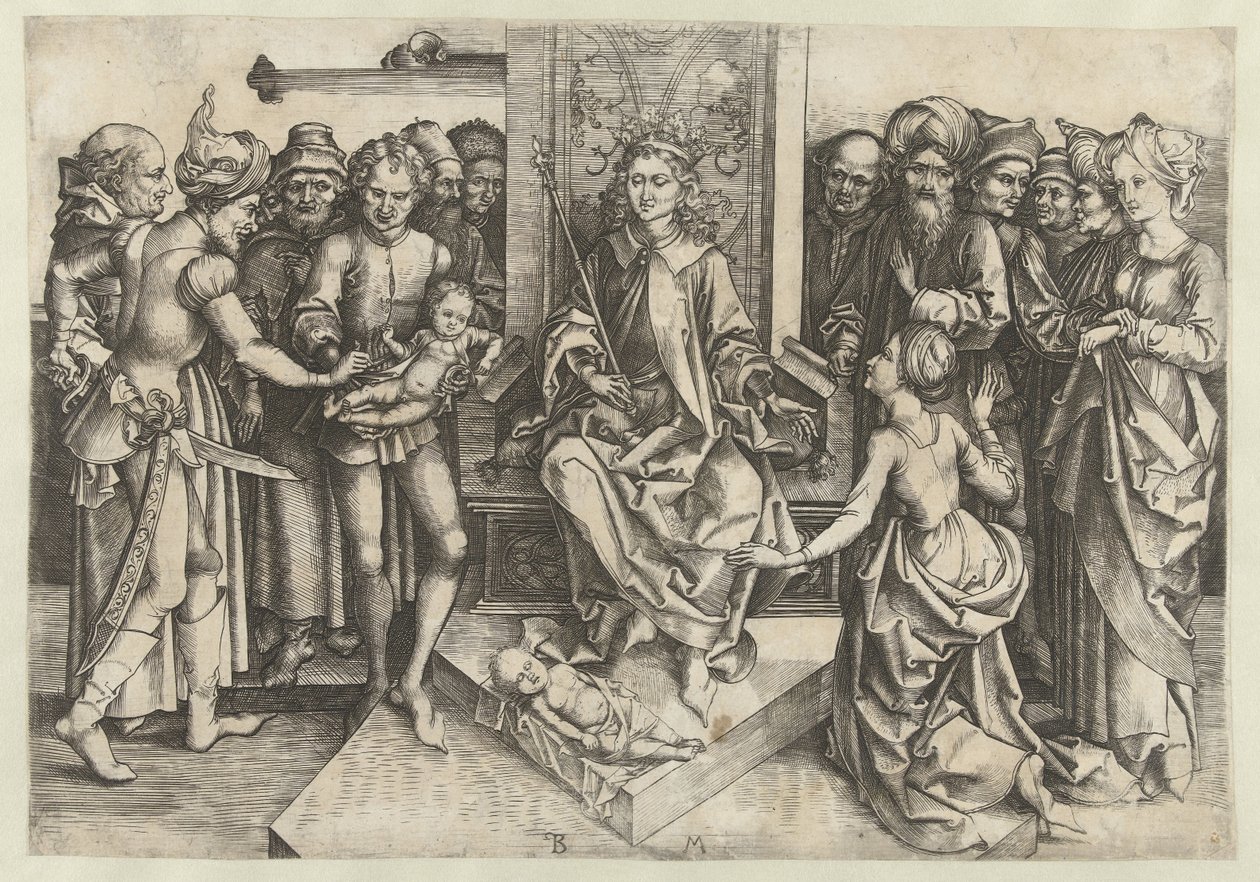 Judgment of Solomon by Monogrammist BM
