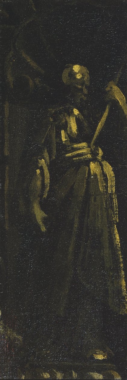 Saint Standing in a Niche (fragment) by Monsu Desiderio