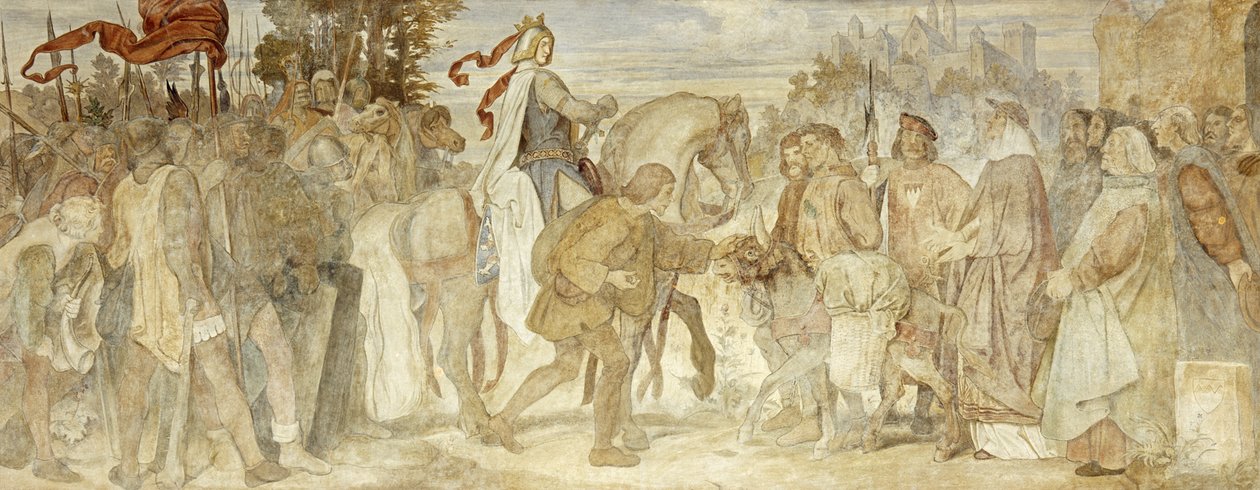 I am Searching for My Donkey, Wartburg Castle, c.1854-55 by Moritz Ludwig von Schwind